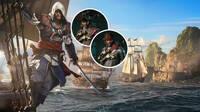 Hay dos atuendos de piratas famosos que puedes conseguir gratis en AC Black Flag Resynced