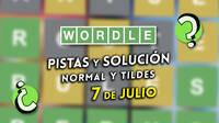 Soluci�n Wordle en espa�ol y tildes hoy 7 de julio y pistas a la palabra oculta