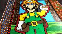 Un homenaje a Super Mario Maker 2 con más de 260.000 fichas de dominó