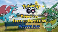 Pokémon Go: Todos los jefes de incursiones de agosto 2020 (de nivel 1 a 5)