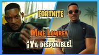 Así es la skin de Will Smith en Fortnite: Mike Lowrey de Bad Boys ya disponible