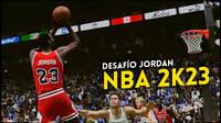 NBA 2K23 presenta el Desafo Jordan, 15 retos jugables que repasan la historia del mito