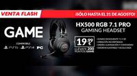 Consigue los auriculares GAME HX500 RGB 7.1 PRO en GAME por sólo 19,99 euros