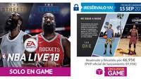GAME venderá en exclusiva la edición en formato físico para NBA Live 18