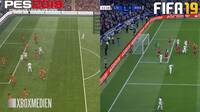 Comparan los grficos de FIFA 19 y PES 2019