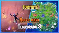 Fortnite - Temporada 8: Este es el nuevo mapa de la Isla, ahora invadida por cubos