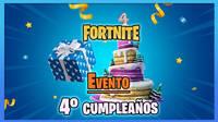Fortnite anuncia su evento del 4 cumpleaos: Fechas, recompensas y detalles