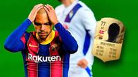 Martin Braithwaite del F.C. Barcelona se queja de su valoracin en FIFA 22