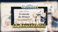 Genshin Impact celebra su primer aniversario sorteando una PlayStation 5