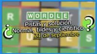 Wordle en espa�ol, tildes y cient�fico hoy 21 de septiembre: Pistas y soluci�n a la palabra oculta
