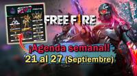 FREE FIRE | Agenda semanal del 21 al 27 de septiembre: Esqueleto Alfa y Torre Booyah