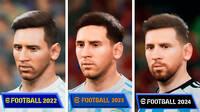 Comparativa grfica de eFootball 2022 vs 2023 vs 2024, ha evolucionado el simulador de Konami?