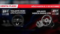Consigue los volantes Hori Apex y el Indeca Jinshu GTR de oferta en GAME por tiempo limitado