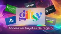 Descuento especial en tarjetas de PlayStation, Xbox, Steam y más en Giftsy