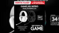 Consigue los auriculares gaming GAME HX-WPRO inalámbricos en GAME por sólo 34,99 euros