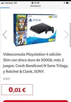 Alcampo vende miles de PS4 a 1 cntimo por error y ahora los afectados las reclaman Imagen 2