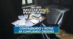 Gu�a Todo el contrabando y notas de Cumpliendo �rdenes en CoD Modern Warfare 4