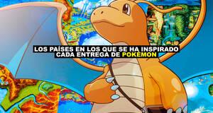 Los pases y regiones en los que se ha inspirado cada entrega de Pokmon