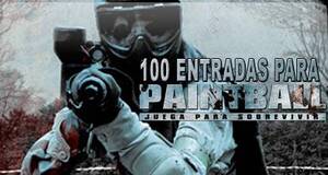 100 entradas para Paintball