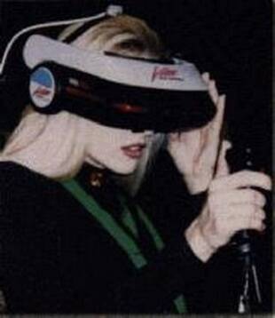 Una foto del visor que utilizaban para el kit de desarrollo.