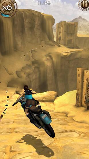 Las fases a los mandos de veh�culos son muy divertidas, aunque exigen mucha concentraci�n. Motos, quads� Todos estar�n al servicio de Lara.