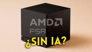 Nueva Steam Machine de Valve (cubo negro) con logo AMD FSR deshabilitado: Dudas sobre el soporte de la nueva tecnología de escalado por IA en consolas portátiles.
