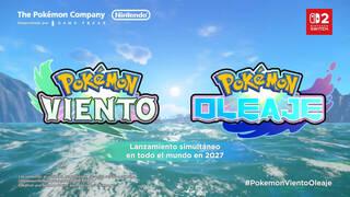 �Llega la nueva generaci�n de Pok�mon! Anunciado Pok�mon Viento y Oleaje en exclusiva para Switch 2