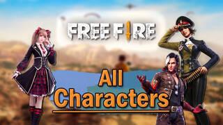 Free Fire: ALL Characters