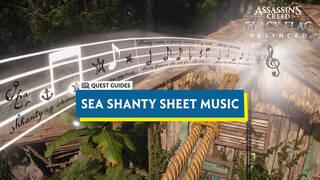 Assassin's Creed Black Flag Resynced: All Sea Shanty Sheet Music Locations