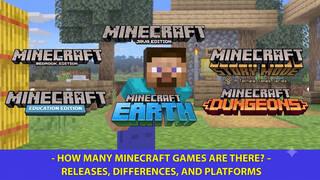 Minecraft Games: How Many Are There and What's the Difference?