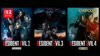 Resident Evil 2, Resident Evil 3 y Resident Evil 4 Remake anunciados para Switch 2