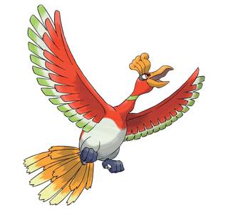 Ho-Oh Pokémon Ultrasol y Ultraluna