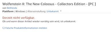 Amazon lista Wolfenstein II: The New Colossus para el 27 de octubre Imagen 2