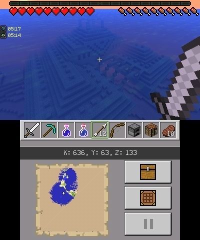 Misterios marinos y ms sorpresas en Minecraft para Nintendo 3DS Imagen 4