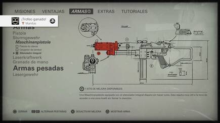 Podremos mejorar todas nuestras armas gracias a unos kits de desarrollo que encontraremos repartidos por los niveles.