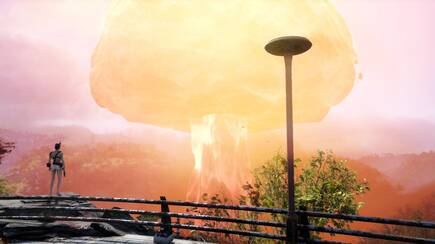 Y as� terminamos nuestras tres horas con �Fallout 76�, viendo a gente presenciar la detonaci�n de una bomba nuclear en calzoncillos.