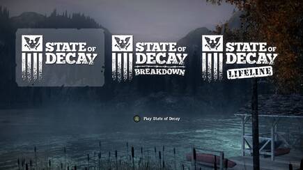 Esta es la pantalla que nos dar� la bienvenida a State of Decay: Year-One Survival Edition.