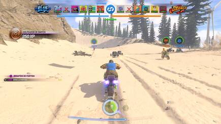 Switch es uno de nuestros modos favoritos. Empezamos con una moto y con cada muerte pasamos a una categor�a de coche m�s fuerte. Gana el que termine con m�s vidas.