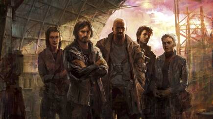 El quinteto protagonista de Earth No More.