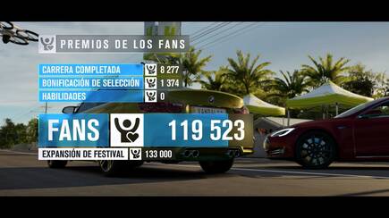 Como jefes de Forza Horizon, nuestro objetivo es conseguir el mayor n�mero de fans posible, para as� ir ampliando los festivales, y desbloquear nuevas pruebas.