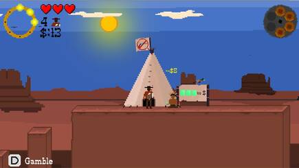 A lo largo de la aventura podemos encontrarnos con estrafalarios personajes, indios y dem�s aliados. Y s�, en �Luckslinger� tendemos posibilidad tambi�n de hacer negocios con ellos.