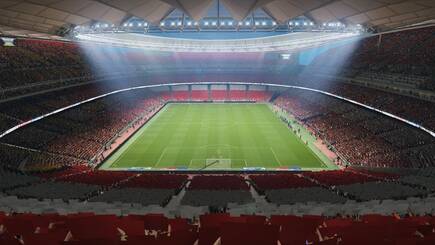 El estadio Wanda Metropolitano ha sido perfectamente recreado gracias a la colaboraci�n del Atl�tico de Madrid. 