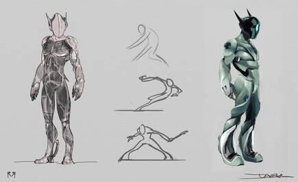 M�s arte conceptual de los guerreros protagonistas.