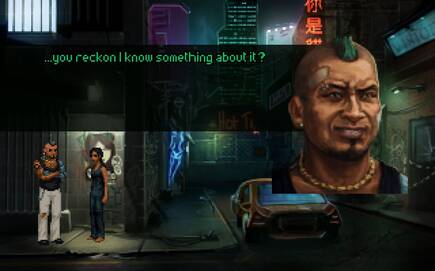 'Technobabylon' tiene una apasionante historia rica en di�logos... solo en ingl�s.