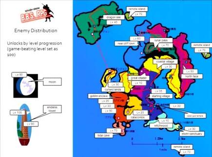 Mapa original, incluyendo la Luna y la Torre infinita.