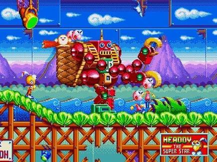 'Dynamite Headdy' arrancaba por todo lo alto. Ojo al colorido. Treasure siempre exprim�a la Mega Drive al 110%.