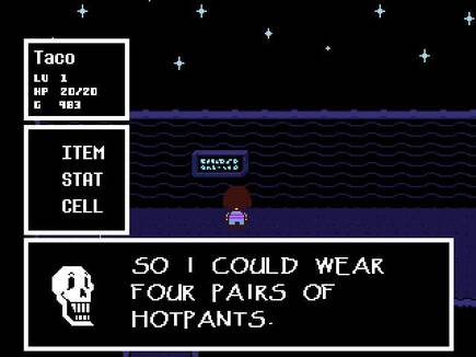 En Undertale no os vais a tener que preocupar demasiado de gestionar a vuestro personaje y sus estad�sticas, ya que solo pod�is equiparle un arma y una armadura.
