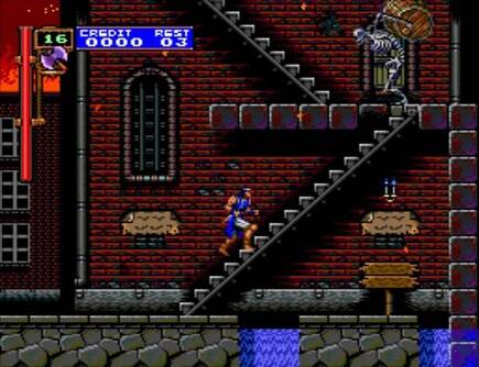 La primera fase transcurr�a en el pueblo de 'Castlevania II: Simon�s Quest'.