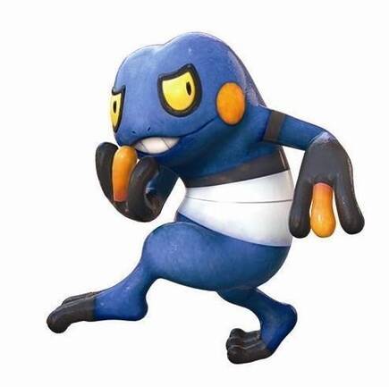 Croagunk, uno de los nuevos personajes.
