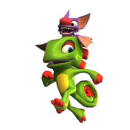Yooka y Laylee, los simp�ticos protagonistas de esta aventura.